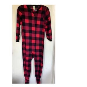 Girl's one-piece Flannel pajamas 10/12